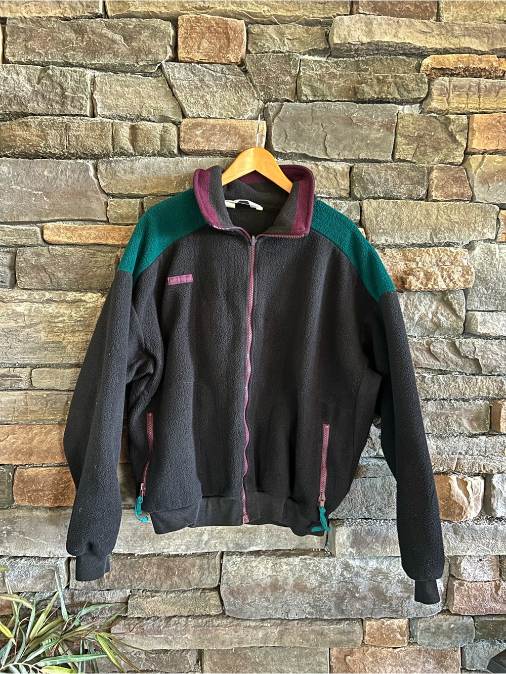 Columbia VTG 90s Retro Sportswear Gorpecore Ski Aesthetic Colorblock Fleece